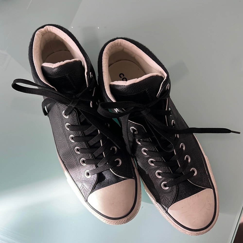 Men’s black Converse high top sneakers